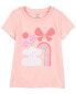 Фото #4 товара Toddler Floral Vase Graphic Tee 4T