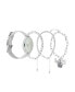 ფოტო #4 პროდუქტის Women's Silver-Tone Mesh Metal Alloy Bracelet Watch 36mm Gift Set