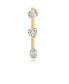 ფოტო #3 პროდუქტის AJ by ALEV Multi Shape Gold Bar Charm