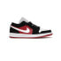 Фото #2 товара Кроссовки Nike Air Jordan 1 Low Black White Gym Red (Черно-белый)