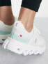 ON Cloudswift 3 trainers in white and light green