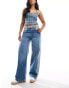 Фото #1 товара ASOS DESIGN panelled jeans in mid blue