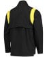 Фото #2 товара Men's Black Oregon Ducks Coach Half-Zip Jacket