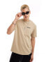 Фото #3 товара Timberland large boulder back print oversized t-shirt in beige Exclusive to Asos