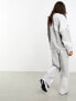 Фото #5 товара ASOS DESIGN co-ord straight leg jogger with patchwork detail in grey marl