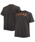 Фото #1 товара Men's Heathered Charcoal Texas Longhorns Big and Tall Arch Team Logo T-shirt