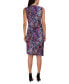 Фото #2 товара Платье женское Donna Ricco с асимметричным подолом Twisted Asymmetrical-Hem Printed Dress