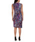 Women's Twisted Asymmetrical-Hem Printed Dress