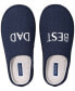 Фото #4 товара Men's Best Dad Embroidered Slippers, Created for Macy's