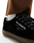 AllSaints Underground suede low top trainers in black