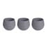 Set of pots Anthracite Plastic 12 x 12 x 11 cm (6 Units)