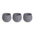 Set of pots Anthracite Plastic 12 x 12 x 11 cm (6 Units)