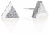 Stone and Steel Stone Earrings Triangle Steel GJEWSSG003UN