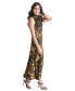 Фото #3 товара Women's Sleeveless Printed Tie-Neck Midi Dress