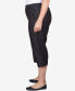 ფოტო #12 პროდუქტის Plus Size Classic Relaxed Fit Denim Capri Pant