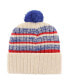 Фото #2 товара Men's Natural New England Patriots Legacy Tavern Cuffed Knit Hat with Pom