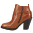 Фото #3 товара Lucchese Lucia Round Toe Booties Womens Brown Casual Boots BL7020