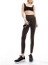 Фото #7 товара Nike Training One Dri-Fit high rise 7/8th leggings in baroque brown