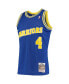 Фото #3 товара Men's Chris Webber Royal Golden State Warriors Hardwood Classics 1993-94 Swingman Jersey