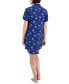 ფოტო #2 პროდუქტის Women's Short-Sleeve Matte Satin Sleepshirt, Created for Macy's