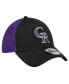 Фото #3 товара Men's Black Colorado Rockies Neo 39THIRTY Flex Hat