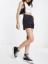 Urban Revivo high waist denim shorts with in black