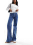 Фото #3 товара & Other Stories high waist flared jeans in mid blue