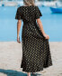 Фото #2 товара Women's Flared Sleeve V-neck Beach Dress