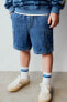 Denim cargo bermuda shorts