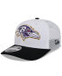ფოტო #1 პროდუქტის Men's White/Black Baltimore Ravens 2024 NFL Training Camp 9SEVENTY Trucker Hat