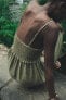 Фото #6 товара Платье миди со сборками ZARA