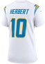 Фото #3 товара Women's Justin Herbert White Los Angeles Chargers Game Jersey