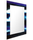 Фото #2 товара "Purple Heather I" Rectangular Beveled Mirror on Free Floating Printed Tempered Art Glass, 30" x 40" x 0.4"