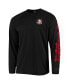 Men's Black Florida State Seminoles Terminal Tackle Omni-Shade Raglan Long Sleeve T-shirt Черный, S - фото #2