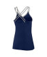 ფოტო #3 პროდუქტის Women's New York Yankees Go for It Strappy V-Neck Tank Top