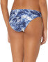 Lucky Brand 173871 Women's Hipster Bikini Bottom Indigo Coral Size Medium