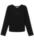 ფოტო #1 პროდუქტის Big Girls Square Neck Long sleeve Top