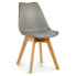 Фото #1 товара Обеденный стул Серый Светло-коричневый Деревянный Пластик (48 x 43 x 82 cm)