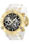 Invicta Men's 37328 Subaqua Quartz Chronograph Black White Gold Dial Watch