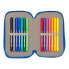 SAFTA Double Filling 28 Units Cars Race Ready Pencil Case