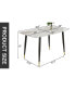 Фото #4 товара Modern Minimalist Dining Table - 50"x30"x30"