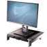Fellowes Office Suites Standard Monitor Riser - Freestanding - 36 kg - 71.1 cm (28") - Height adjustment - Black - Silver