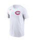 Фото #2 товара Men's Mike Moustakas White Cincinnati Reds 2022 Field of Dreams Name and Number T-shirt