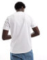 ASOS DESIGN essential crew neck t-shirt with roll sleeve in white