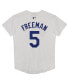 Фото #3 товара Preschool Freddie Freeman White Los Angeles Dodgers Home Game Jersey