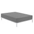 Fitted bottom sheet Alexandra House Living Titanium 105 x 190/200 cm