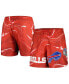 ფოტო #2 პროდუქტის Men's Red Buffalo Bills Allover Marble Print Shorts