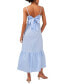 ფოტო #2 პროდუქტის Women's Bow Back Sleeveless Cotton Maxi Dress