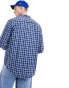 Tommy Jeans regular essential check shirt in navy