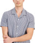Фото #3 товара Men's Gingham Seersucker Short Sleeve Button-Front Camp Shirt